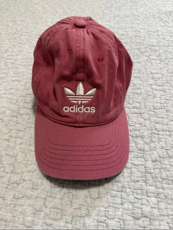 adidas Trefoil Baseball Cap in Rose - Picture 1 of 3